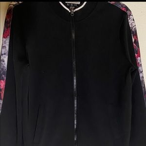 athletic floral jacket